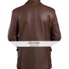 Mens Brown Leather Blazer Jacket Coat Mens Brown Leather Blazer Jacket Coat