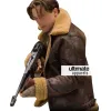 Mummy 3 Brendan Fraser Brown Trench Fur Jacket Costume