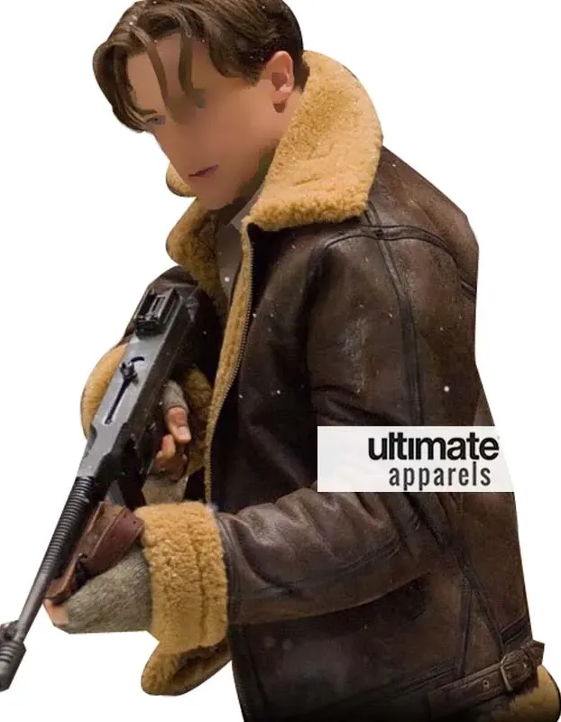 Mummy 3 Brendan Fraser Brown Trench Fur Jacket Costume
