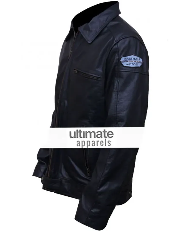 Need for Speed Aaron Paul Blue Leather Jacket Need for Speed Aaron Paul Blue Leather Jacket