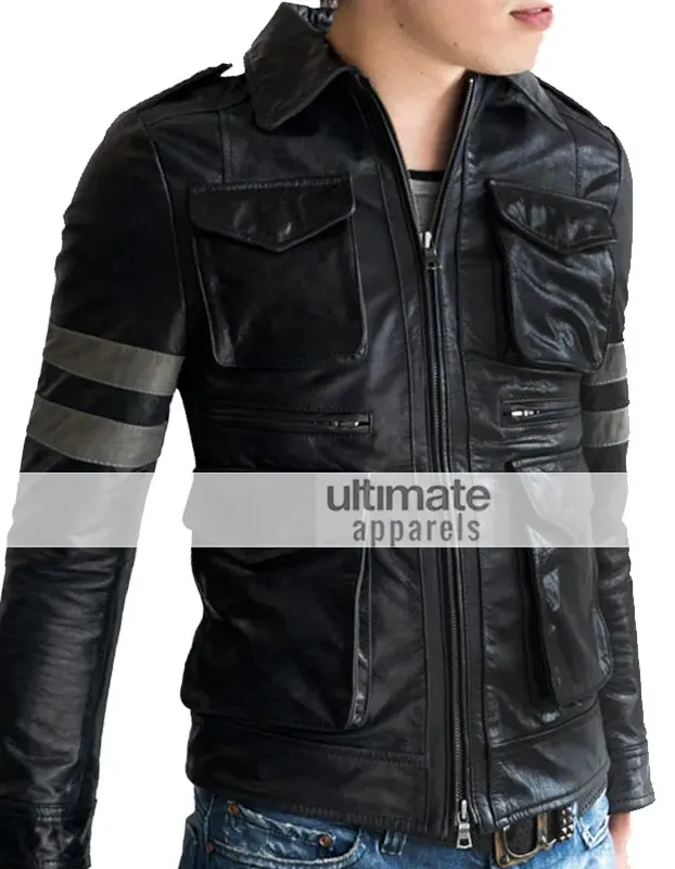 Resident Evil 6 Leon S Kennedy Black Replica Jacket Resident Evil 6 Leon S Kennedy Black Replica Jacket