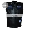 Sons Men's Black Anarchy Biker Vest With Patches