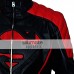 Classy Super Hero Man Black Jacket With Fancy Red Stripes 