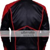 Classy Super Hero Man Black Jacket With Fancy Red Stripes 