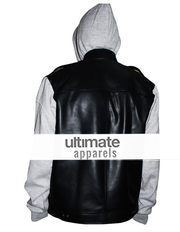 The OC Ryan Atwood Hooded Jersey Black Jacket The OC Ryan Atwood Hooded Jersey Black Jacket