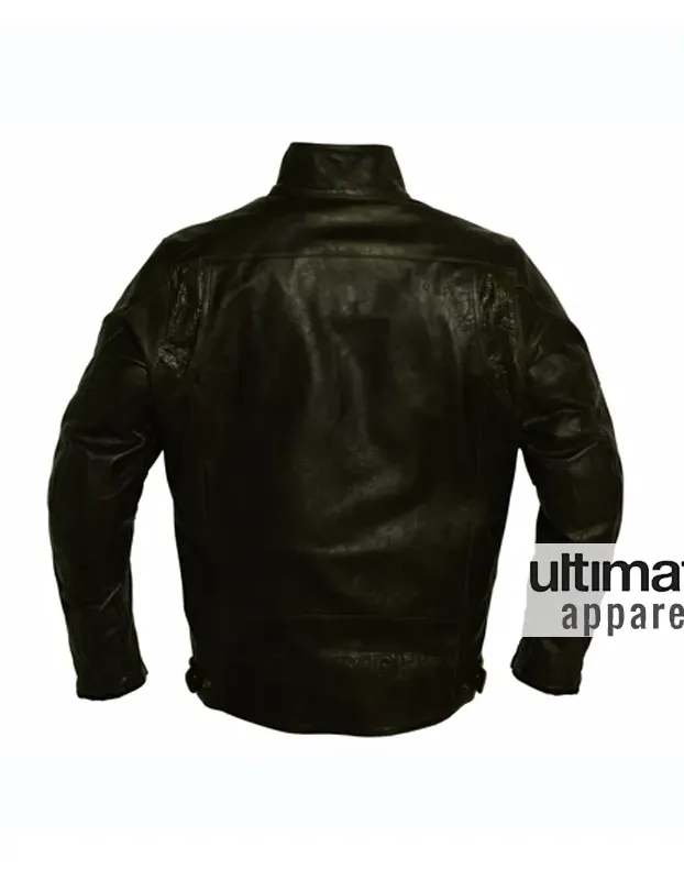 Triumph Lawford Motorcycle Black & Dark Brown Leather Jacket Triumph Lawford Motorcycle Black & Dark Brown Leather Jacket