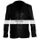 Classic Mens Black Leather 2 Button Blazer Jacket