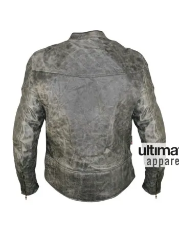 Vulcan Men's NF-8150 Distressed Black Motorcycle Jacket
