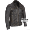 Arrow Black Rivet Faded Leather Moto Jacket Arrow Black Rivet Faded Leather Moto Jacket