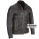 Arrow Black Rivet Faded Leather Moto Jacket