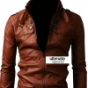 Slim Fit Button Pocket Light Brown Jacket For Men Sale