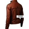 Slim Fit Button Pocket Light Brown Jacket For Men Sale