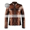Cafe Racer Vintage Men's Brown Motorcycle Leather Jacket Cafe Racer Vintage Men's Brown Motorcycle Leather Jacket
