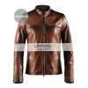 Cafe Racer Vintage Men's Brown Motorcycle Leather Jacket Cafe Racer Vintage Men's Brown Motorcycle Leather Jacket