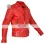Classic Diamond Men's Red Armored Motorcycle Leather Jacket