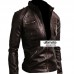 Zip Pocket Slim-fit Black Men Leather Jacket