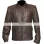 Vintage Men's Distressed Brown Leather Jacket Clothing