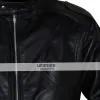 Z1r Marauder Motorcycle Black Leather Jacket