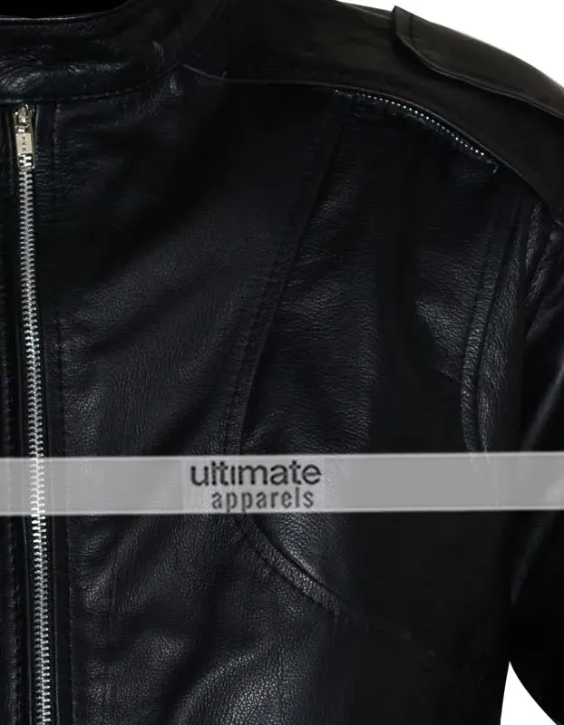Z1r Marauder Motorcycle Black Leather Jacket