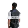 Men's Perfecto Midweight Cowhide Motorcycle Black/Brown Vest