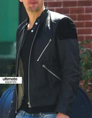 TRUE BLOOD Alexander Skarsgard Acne Oliver Biker Jacket