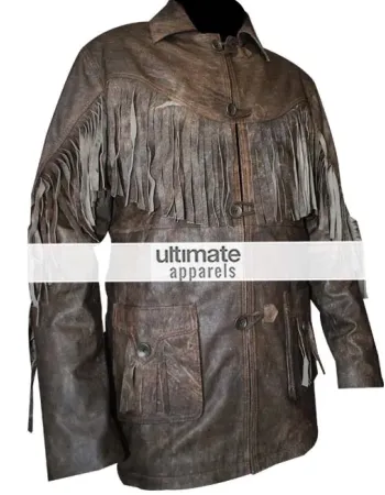 Deadfall Eric Bana (Addison) Distressed Fringe Men's Jacket