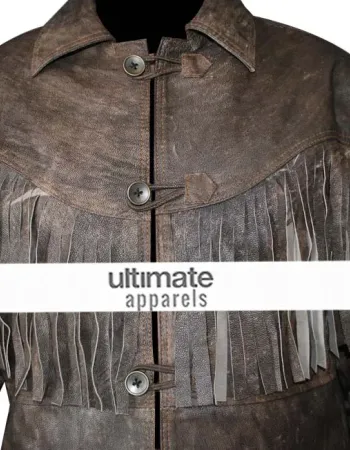 Deadfall Eric Bana (Addison) Distressed Fringe Men's Jacket