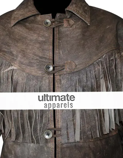 Deadfall Eric Bana (Addison) Distressed Fringe Men's Jacket
