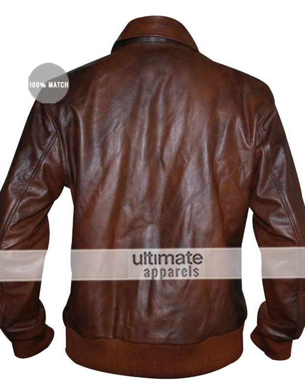 Happy Days Fonzie Brown Bomber Leather Jacket