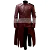 Starlord 2015 Cosplay Costume Faux Trench Maroon Coat