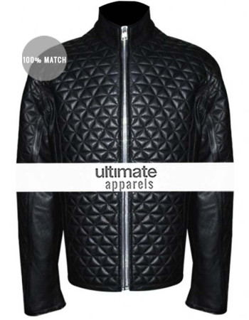True Blood Season 4 Eric Northman Black Quilted Jacket