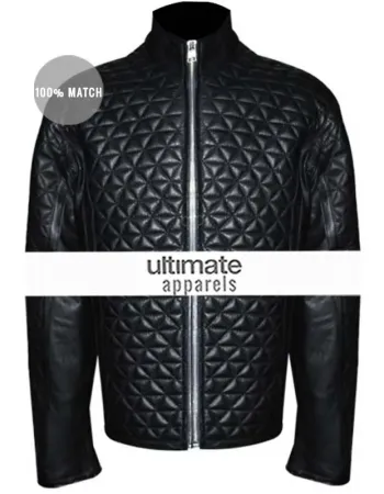 True Blood Season 4 Eric Northman Black Quilted Jacket
