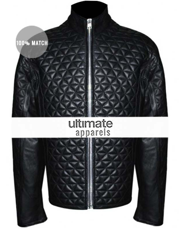 True Blood Season 4 Eric Northman Black Quilted Jacket