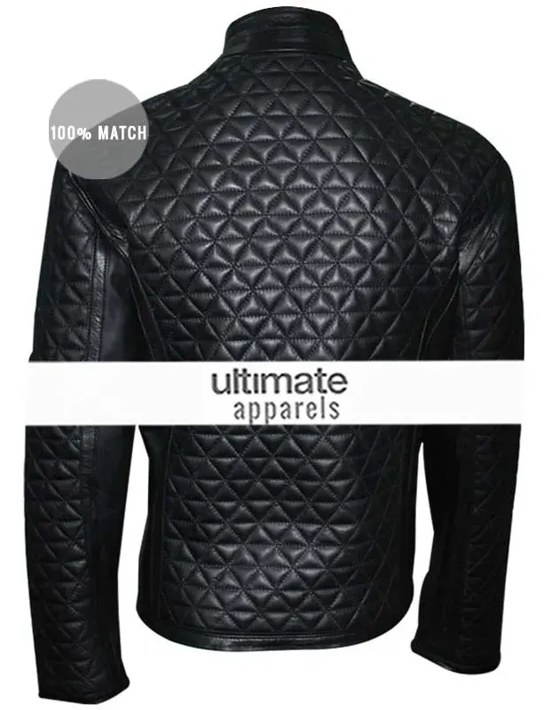 True Blood Season 4 Eric Northman Black Quilted Jacket