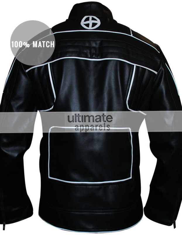 X-men Wolverine Special Black Jacket With White Stripes X-men Wolverine Special Black Jacket With White Stripes