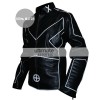 X-men Wolverine Special Black Jacket With White Stripes X-men Wolverine Special Black Jacket With White Stripes