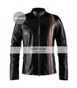 X-Men Scott Cyclops Motorcycle Black & Brown Jacket