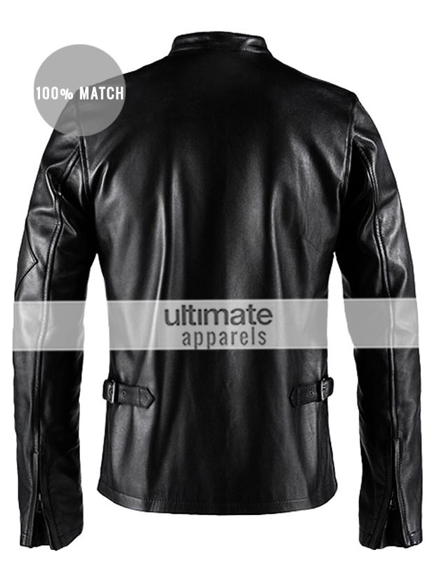 X-Men Scott Cyclops Motorcycle Black & Brown Jacket
