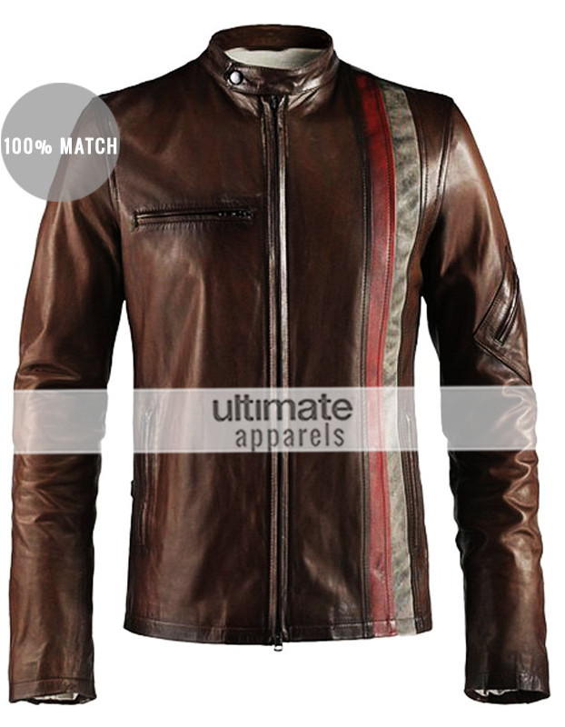 X-Men Scott Cyclops Motorcycle Black & Brown Jacket