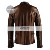 X-Men Scott Cyclops Motorcycle Black & Brown Jacket
