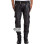 Men Stylish Motorcycle Padded Black Leather Pant