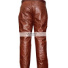 Men's Brown Real Leather Pants For Sale
