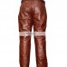 Men's Brown Real Leather Pants For Sale