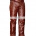 Men's Brown Real Leather Pants For Sale