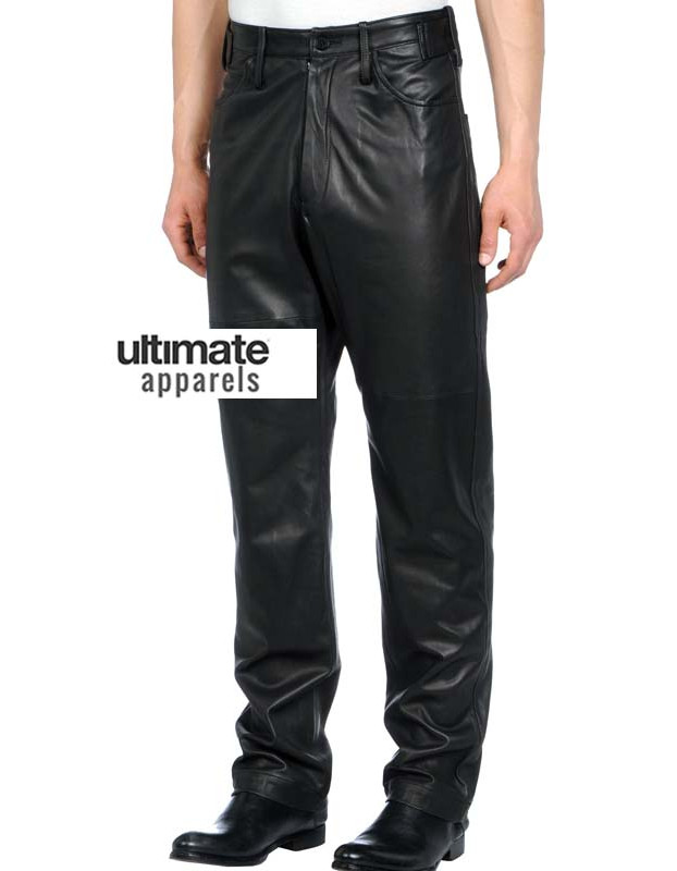 Men's Designers Loose Fit Faux Leather Pants