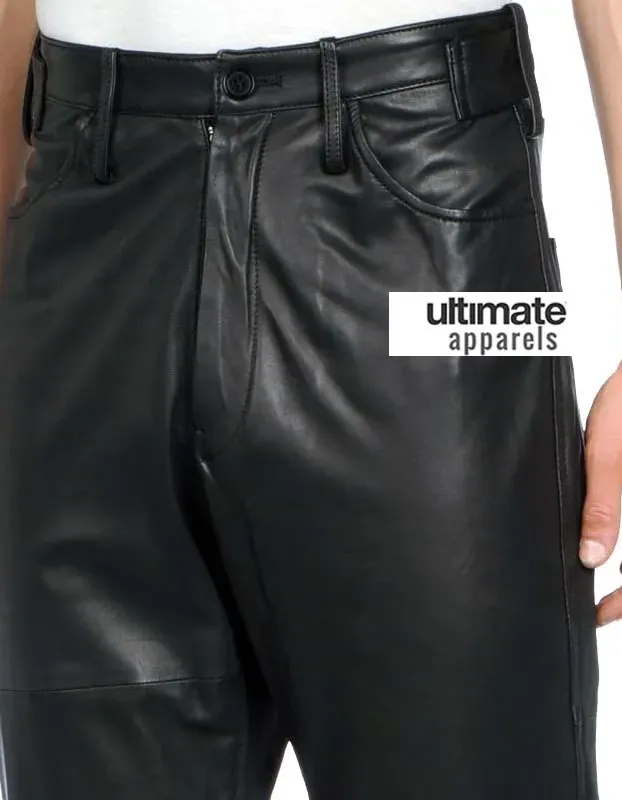 Men's Designers Loose Fit Faux Leather Pants Men's Designers Loose Fit Faux Leather Pants