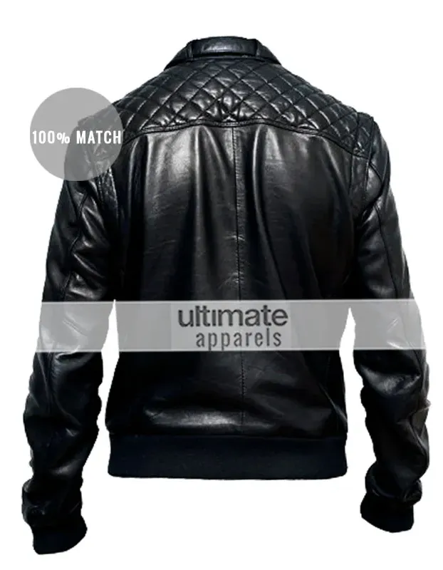 A-Trak (Alain Macklovitch) DJ Black Quilted Leather Jacket