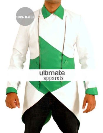 Assassin's Creed iii Connor Kenway Cosplay Green/White Costume Jacket Assassin's Creed iii Connor Kenway Cosplay Green/White Costume Jacket