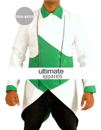 Assassin's Creed iii Connor Kenway Cosplay Green/White Costume Jacket