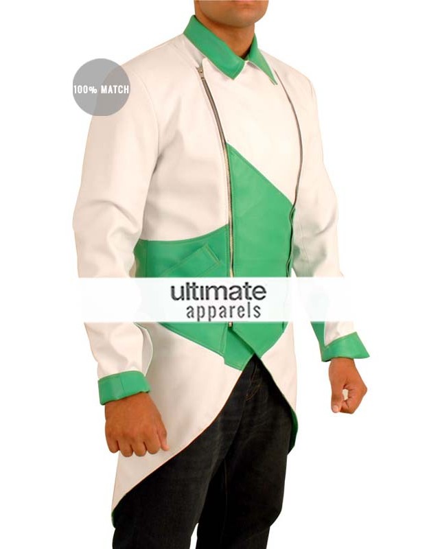 Assassin's Creed iii Connor Kenway Cosplay Green/White Costume Jacket Assassin's Creed iii Connor Kenway Cosplay Green/White Costume Jacket